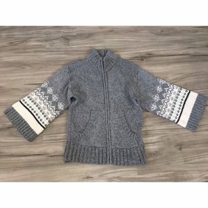 NWOT OLD NAVY WOOL FAIR ISLE KIMONO SLEEVE SWEATER